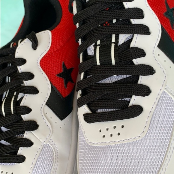 CONVERSE RIVAL OX WHITE/UNIVERSITY RED/BLACK WMNS - Picture 9 of 16